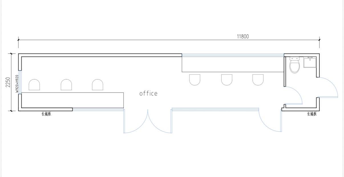 Plan BUREAU 11,80 M