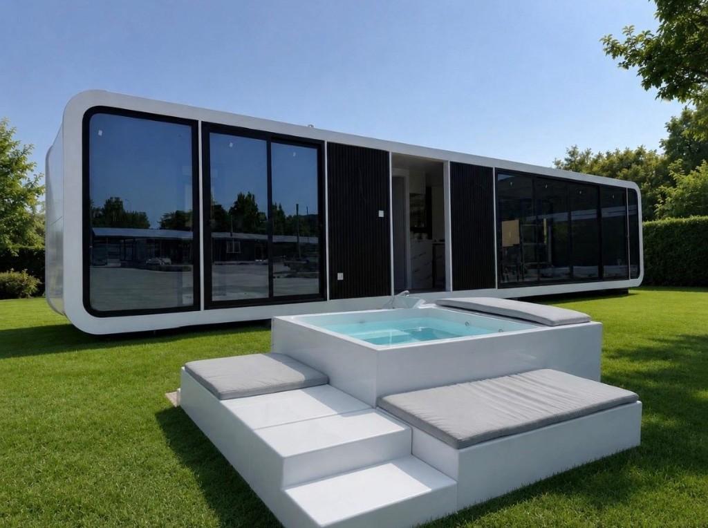 Maison modulaire Modulia avec piscine Sofa Pool