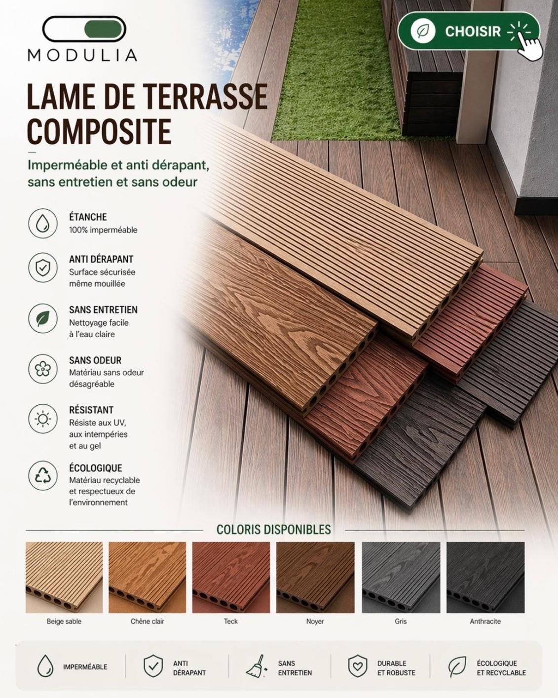 Lames de terrasse