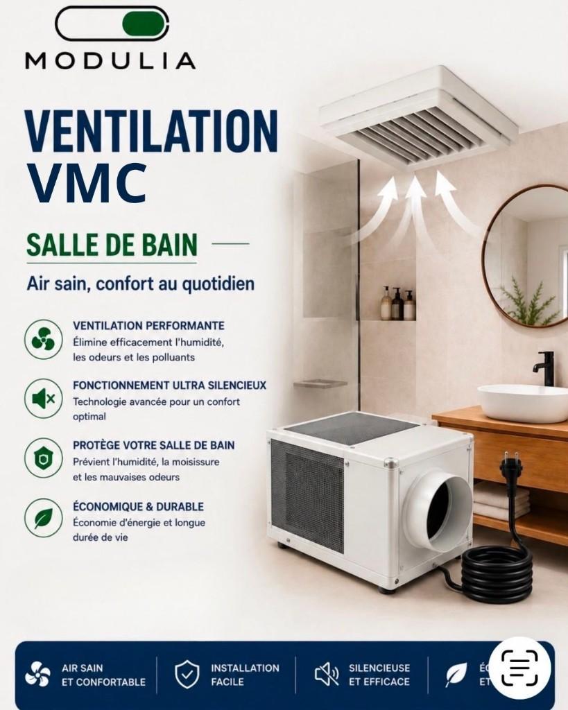 Ventilation VMC salle de bains
